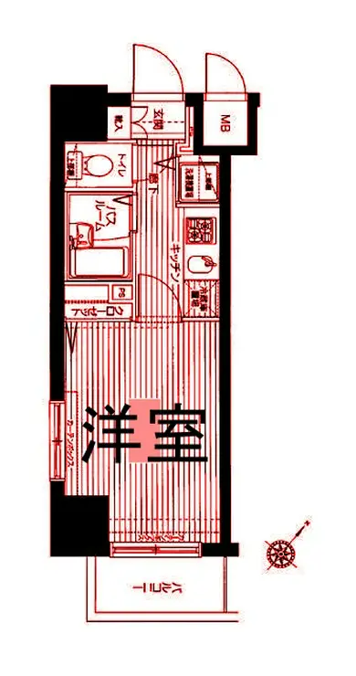 フェニックス伊勢佐木町 3階階 間取り