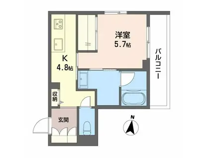 MAISON DE ASHLEY(1K/3階)の間取り写真