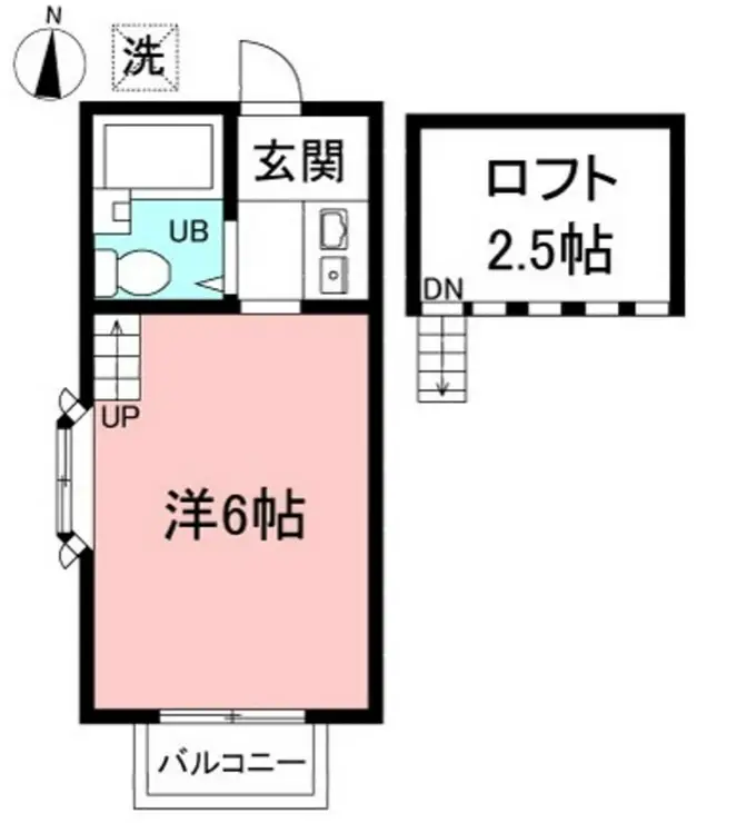 シャトーユキ 1階階 間取り