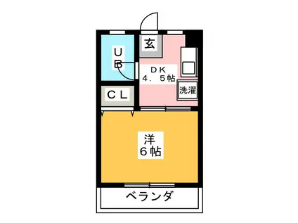 第5光ハイツ(1K/3階)の間取り写真