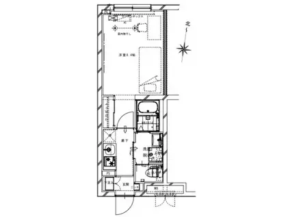 リアルワン要町(1K/2階)の間取り写真