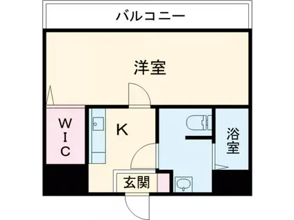 エミネックス熊谷駅前D棟(1K/4階)の間取り写真