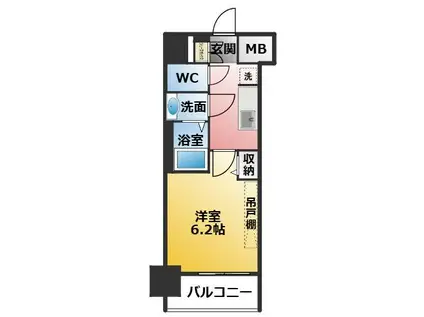 プレサンス名古屋ルクソリア(1K/8階)の間取り写真
