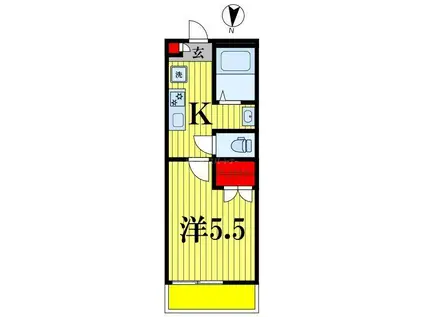 CAT COURT KOGANE(1K/3階)の間取り写真