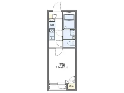 ショコラ国立(1K/2階)の間取り写真