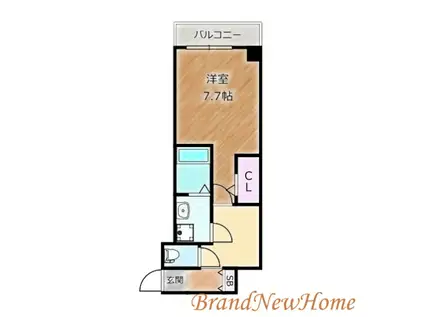 S-RESIDENCE堺市駅前(1K/2階)の間取り写真