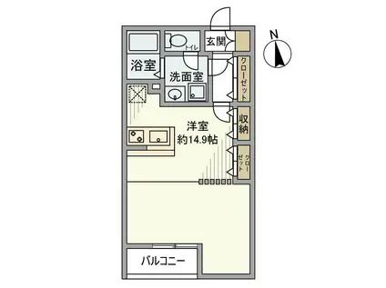 JYUMOKU尾久(ワンルーム/2階)の間取り写真