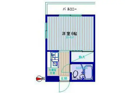 ヴェルミヤケ(1K/3階)の間取り写真