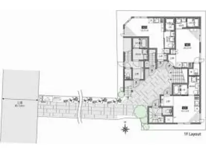 MEGURO SENZOKU U(ワンルーム/1階)の間取り写真