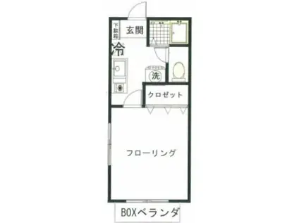 マリアージュNAGANUMA(1K/1階)の間取り写真