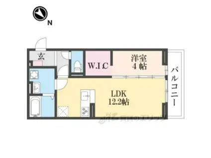 BRANSIA目川(1LDK/3階)の間取り写真