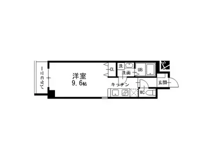 シーム・ドエル筒井(ワンルーム/4階)の間取り写真