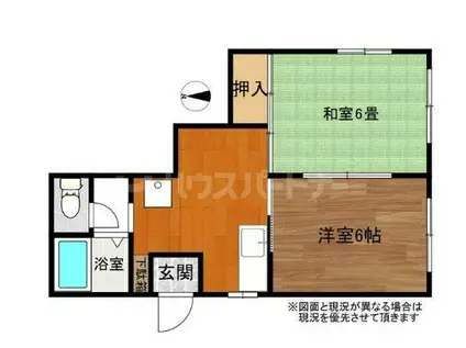 平和台ハイツ(2DK/1階)の間取り写真