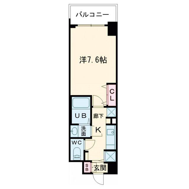 ミラージュパレス大阪ドームPROSPER(1K/11階)の間取り写真