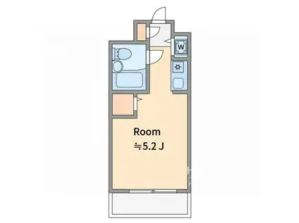 ニューキャッスル西荻窪(1K/2階)の間取り写真