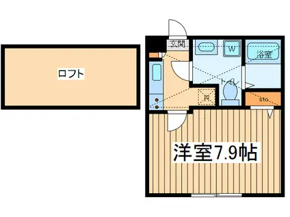 パークウェイ(1K/2階)の間取り写真