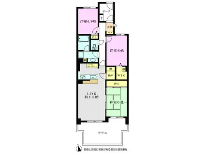 アーベイン朝霞緑ヶ丘コモンズ104(3LDK/1階)の間取り写真