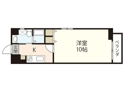 ウイング金屋町ステーションサイド(1K/15階)の間取り写真