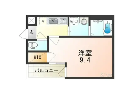 フジパレス鳳中町I番館(1K/2階)の間取り写真