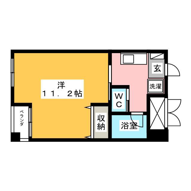 CASA SERIO(1K/2階)の間取り写真