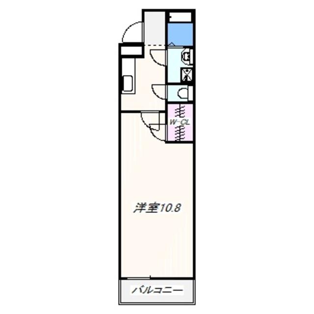 モンサント旭町(1K/1階)の間取り写真