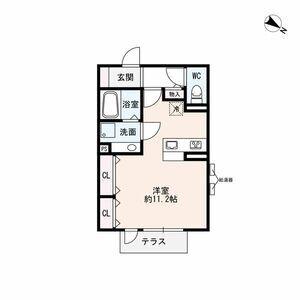 セジュール青谷壱番館(1LDK/1階)の間取り写真