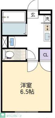 LAGUNACOURT-1(1K/1階)の間取り写真