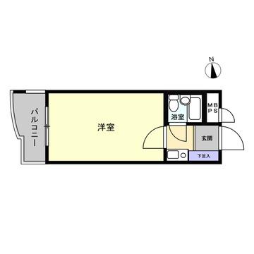 日興パレス新小岩(ワンルーム/3階)の間取り写真