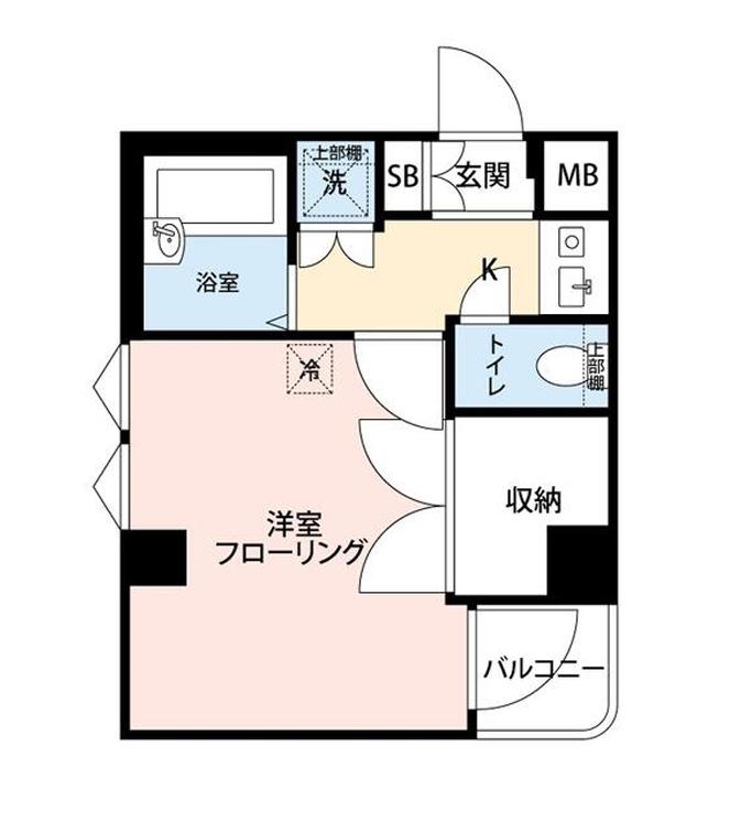マイナビステイミライエ文京本郷(1K/2階)の間取り写真