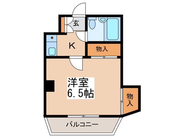 21オギサカ志村坂上(1K/6階)の間取り写真