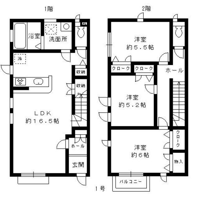 ヴァルヴェルデ(3LDK/1階)の間取り写真