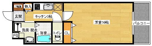第9小谷ビル(1K/5階)の間取り写真