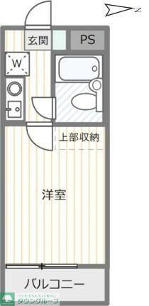 エクレール緑町(1K/3階)の間取り写真