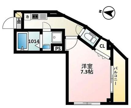 グランステージ東池袋(1K/4階)の間取り写真