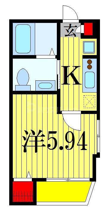メゾン フルール(1K/3階)の間取り写真