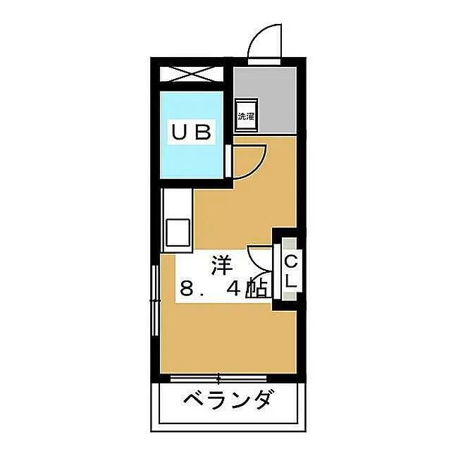 セントラルパレス(ワンルーム/3階)の間取り写真