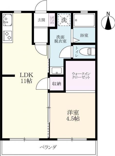 ダイナマイトDON2(1LDK/1階)の間取り写真