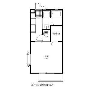 グランシャリオ高萩 A(1K/2階)の間取り写真