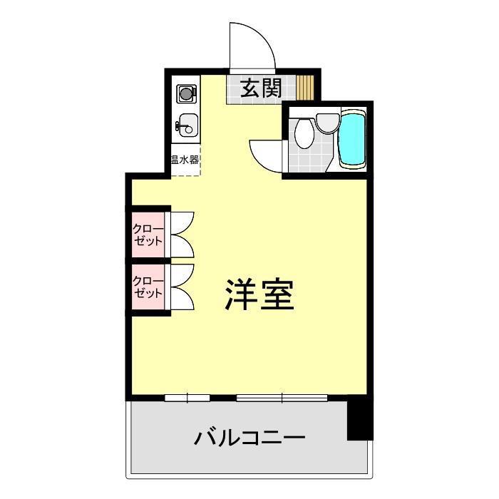 リーベンアルデバラン(ワンルーム/5階)の間取り写真
