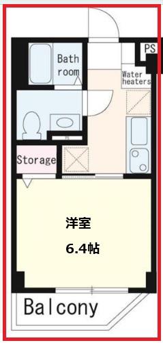 -ストーンズ-(1K/3階)の間取り写真