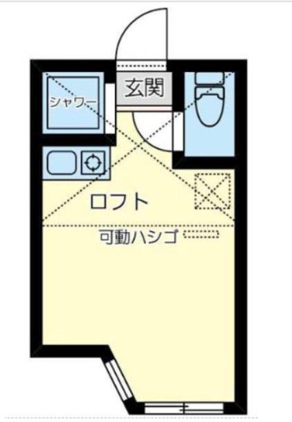 ユナイト末吉スペクトラム(ワンルーム/1階)の間取り写真
