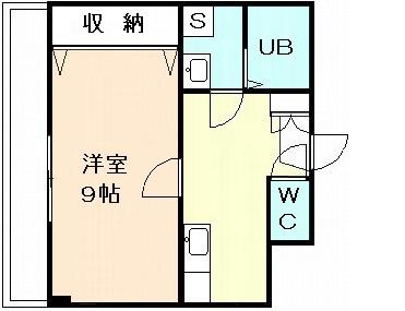 メゾン西掛尾(1K/1階)の間取り写真