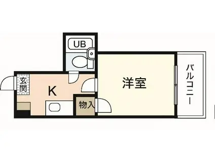 サンコーポ大宮(1K/4階)の間取り写真