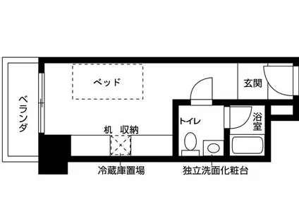 南大塚女子学生会館(ワンルーム/4階)の間取り写真