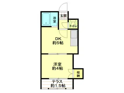小泉マンション(1DK/4階)の間取り写真