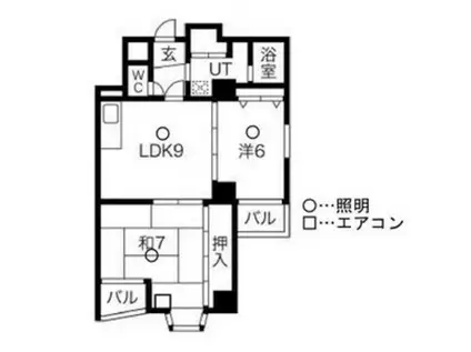 第2アーバンス新大阪(2LDK/7階)の間取り写真