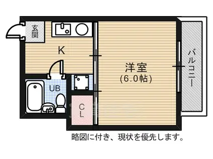 第2広島勧業ビル(1K/5階)の間取り写真