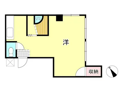 アクティヒタチ(ワンルーム/3階)の間取り写真