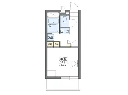 レオパレスオーキッドII(1K/2階)の間取り写真