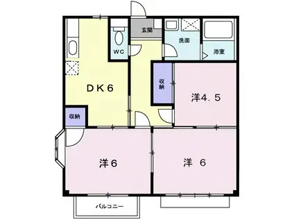 エリール 岡本 11号(3DK/2階)の間取り写真